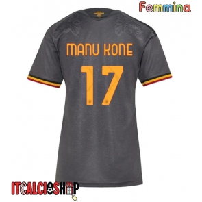 AS Roma Manu Kone #17 Terza Maglia Femmina 2026-27 Manica Corta AS Roma Manu Kone #17 Terza Maglia Femmina 2026-27 Manica Corta